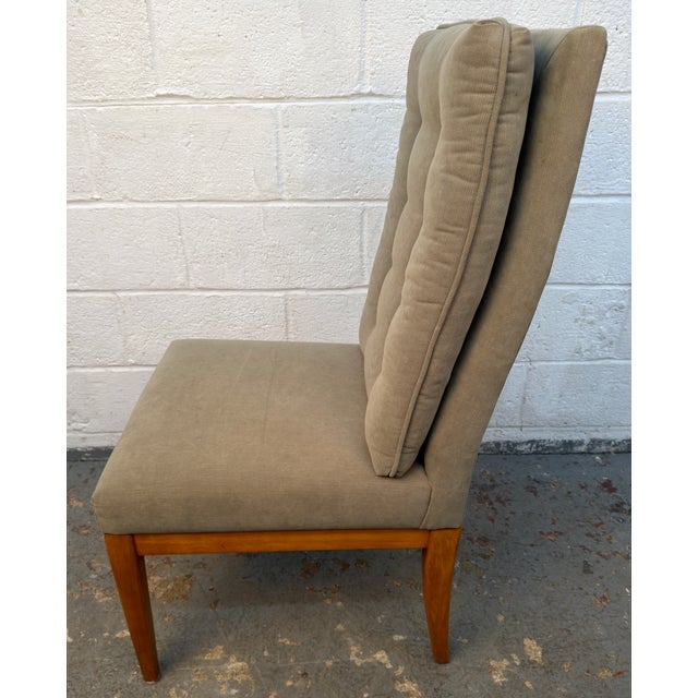 Set of Six Mid-Century Modern Upholstered Dining Chairs For Sale In New York - Image 6 of 6