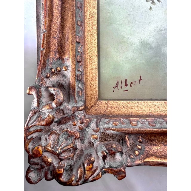 Signed Vintage Wild-Bird Oil Painting by Jeanine Albert For Sale - Image 11 of 13