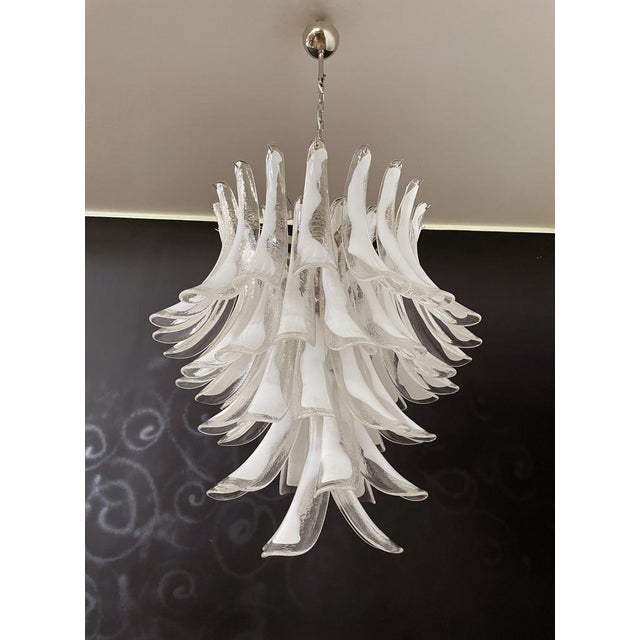 Vintage Italian Murano Chandelier in the style of Mazzega, 1990s For Sale - Image 14 of 18