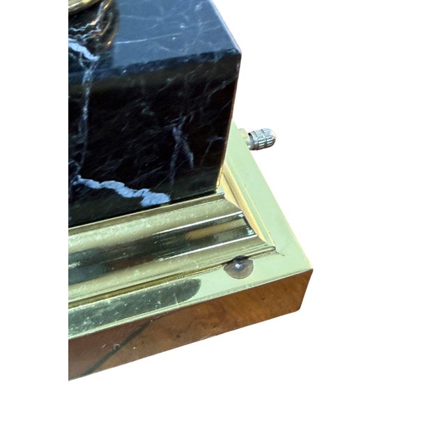 Vintage Brass and Marble Counter-Balance Desk Lamp For Sale - Image 13 of 13
