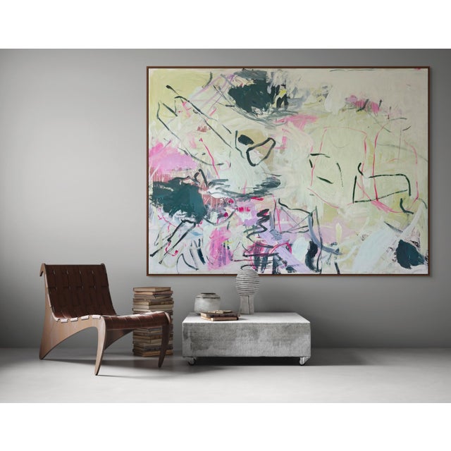 This work will be shipped rolled in a tube. Poynder's method emphasizes gesture, line, color, and space. Physicality and...