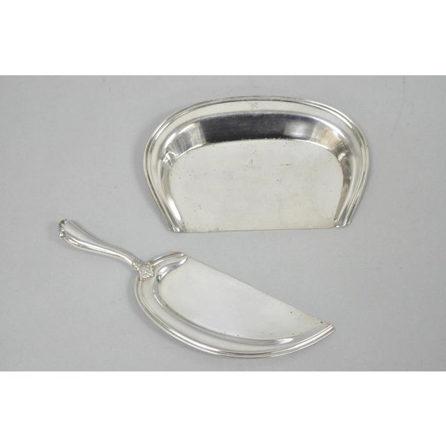 Vintage Bernard Rice's Sons Inc Silver Plated Crumb Catcher Silent Butler Set For Sale - Image 13 of 13