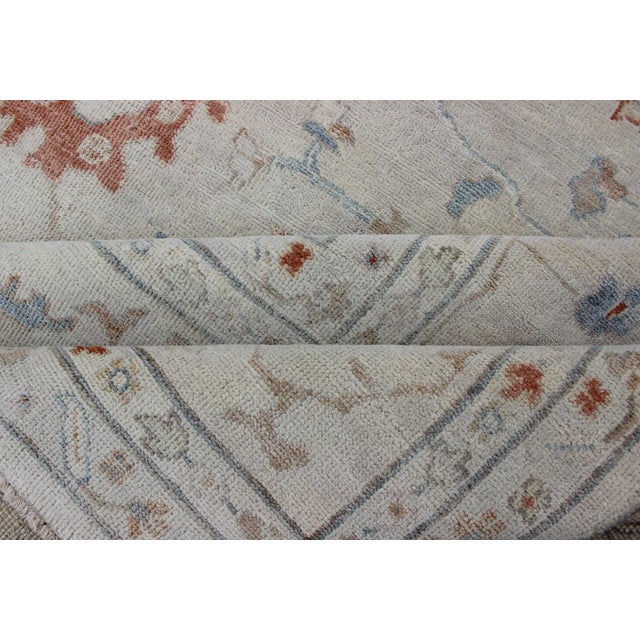 Large Hand Knotted Oushak by Keivan Woven Arts 12' X 15' For Sale - Image 10 of 12