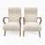 1950s Mid-Century Modern Italian Bouclè Armchairs attributed to Paolo Buffa, 1950, Set of 2 For Sale - Image 5 of 10