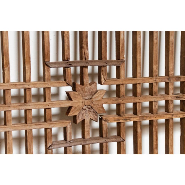 Keiko Antique Asian Lattice Panel For Sale In Los Angeles - Image 6 of 7