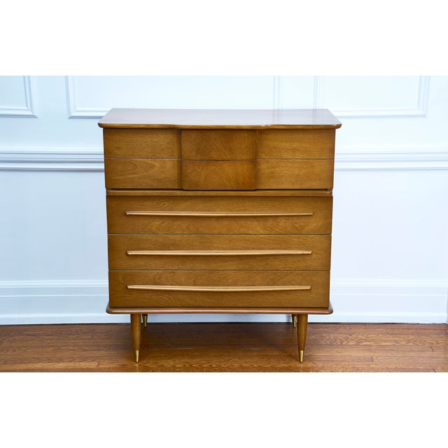 1950s Mid-Century Modern United Furniture Corporation 4-Drawer Chest of  Drawers