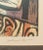 1960s Mid 20th Century "Bluebird" Original Expressionist Figurative Lithograph by Irving Amen, Framed For Sale - Image 5 of 7