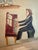 1940s Vintage Folk Art Oil Painting, Violinist and Dancer With Les Sylphides Ballet Scene, Framed For Sale - Image 5 of 14