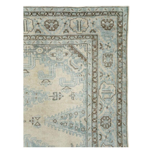 Rustic Galerie Shabab Collection Mid-20th Century Persian Veece Small Room Size Carpet For Sale - Image 3 of 10