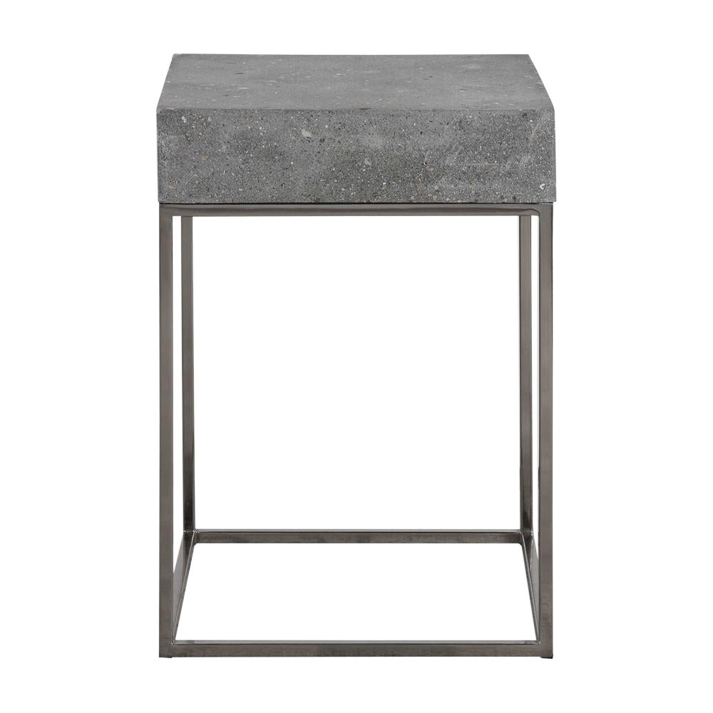 Square Concrete End Table Chairish