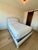 Ethan Allen Ivory Upholstered Queen Bed With Nailhead Trim For Sale In Washington DC - Image 6 of 8