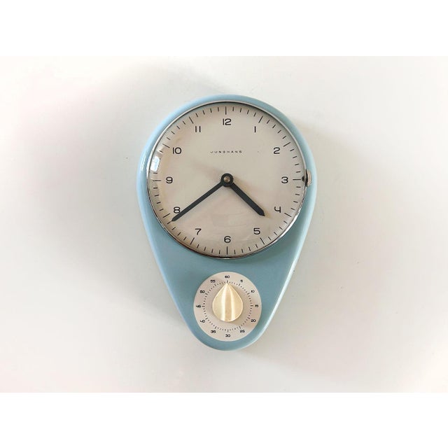 Glass Kitchen Clock with Timer by Max Bill for Junghans, 1956 For Sale - Image 7 of 7