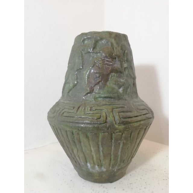 Vintage Ceramic Vase with Battle Scenes, Italy, 1960s For Sale - Image 4 of 11