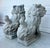 Rare Late 19th Century Meiji Era Japanese Granite Komainu Guardian Lions Hand Carved Stone Foo Dogs / Shishi Pair (C. 1890) For Sale - Image 14 of 18
