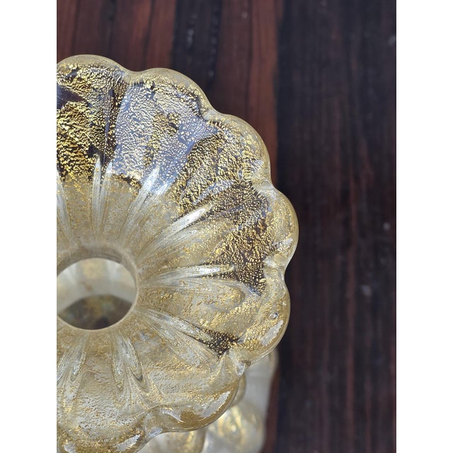 1960s Barovier Vase in Murano Glass with Gold Dust, 1960 For Sale - Image 5 of 10