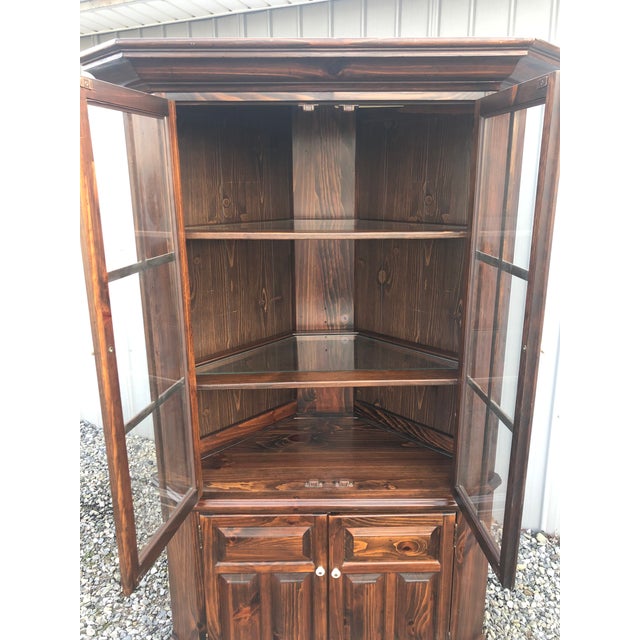 1970s Ethan Allen Tavern Pine Collection Corner Chairish