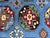 Textile Blue Bokhara Wool Area Rug With Tribal Gul Motifs, 6'6" X 10'5" For Sale - Image 7 of 15