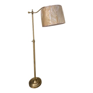 Brass Floor Reading Lamp For Sale