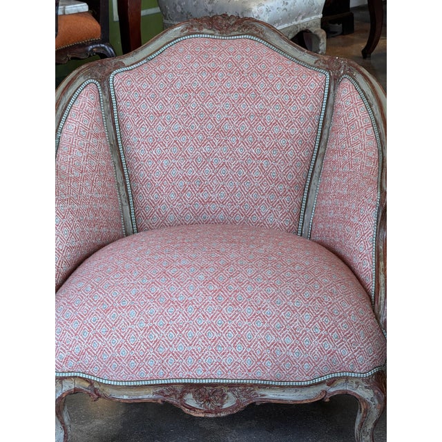 Wood 19th Century Italian Painted Bergère For Sale - Image 7 of 9