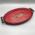 Painted Flowers on Red Paper Composite Glass Top Dresser Tray 1940's For Sale - Image 4 of 13