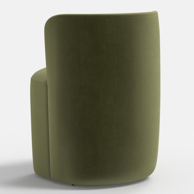 Not Yet Made - Made To Order Stoffer Home x Cloth & Company Gail Dining Chair in Performance Velvet Moss For Sale - Image 5 of 6