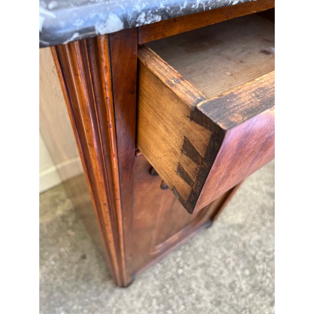 Brown 19th Century Continental Empire Bedside Cabinet Nightstand For Sale - Image 8 of 9