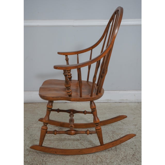 Ethan Allen 1776 Collection Maple Windsor Rocking Chair Chairish
