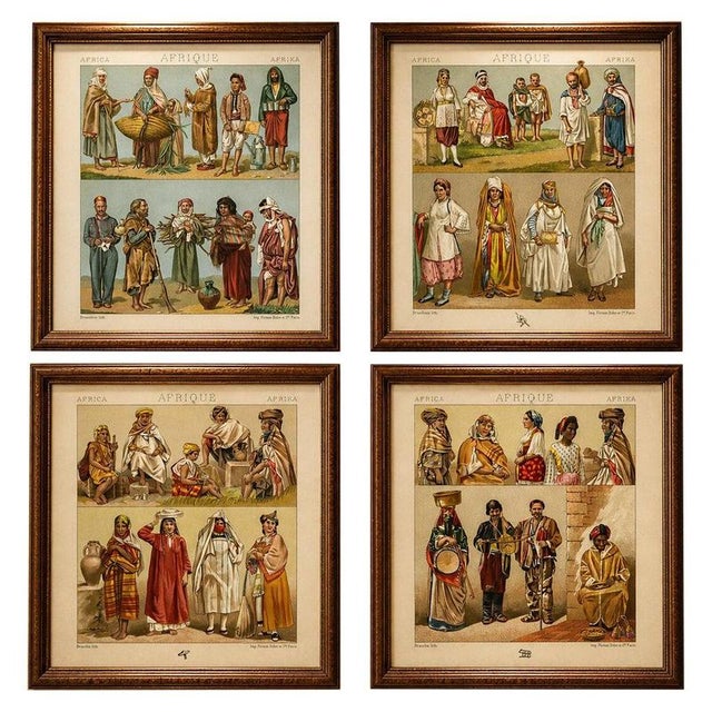 Racinet, Afrique: North African Costumes & Figures, 1888, Lithographs, Set of 4 For Sale - Image 9 of 9