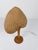 Italian Bamboo, Cane and Rattan Table Lamp with Fan-Shaped Shade in the style of Ingo Maurer, 1960s For Sale - Image 18 of 18