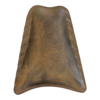 Vintage Brass Ashtray or Trinket Tray Made in Israel For Sale