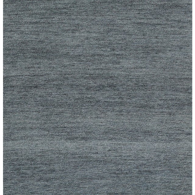 Ink Blue Momeni James Denim Hand Tufted Area Rug 3'6" X 5'6" For Sale - Image 8 of 10