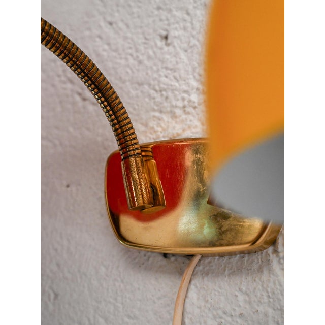 Scandinavian 2-Tone Metal Wall Lamp, 1960s, Set of 2 For Sale - Image 6 of 7