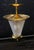 1950's Brass & Wrinkle Glass Hanging Fixture Attributed to Vetri Seguso For Sale - Image 12 of 12