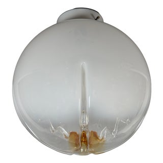 Space Age Sphere Ceiling Lamp in Murano Glass from Mazzega, 1970s For Sale