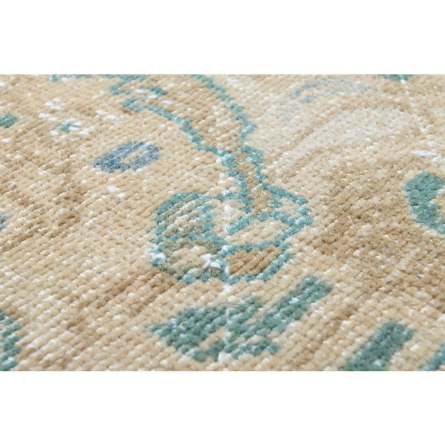 Textile 1970s Vintage Persian Handmade Wool Cotton Orange Area Rug For Sale - Image 7 of 11