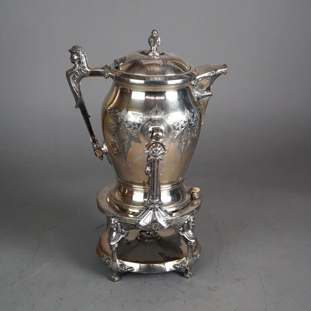 Silver Antique Figural Silver Plated Tilting Tea Pot, Circa 1890 For Sale - Image 8 of 12