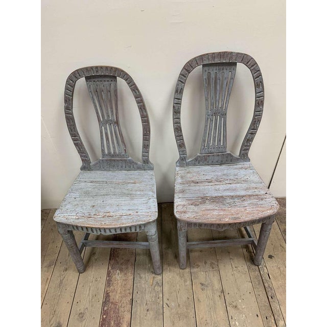 Swedish Painted Folk Chairs, 1900s, Set of 3 For Sale - Image 12 of 18