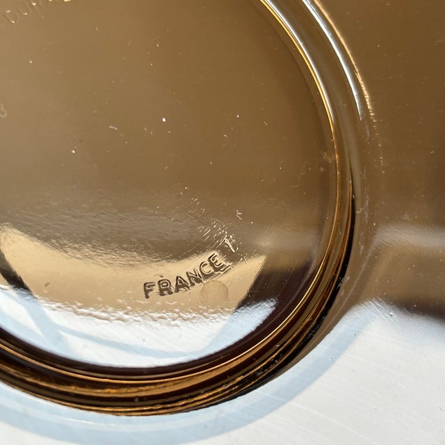 1970s French Mid-Century Modern Glass Coffee Cups — Set of 6 For Sale - Image 9 of 10