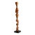 Modern Teak Wood Abstract Sculpture on Stand For Sale