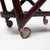 Wooden Bar Trolley with Glass Tops and Removable Tray from Cassina Technical Studio, 1960s For Sale - Image 6 of 7