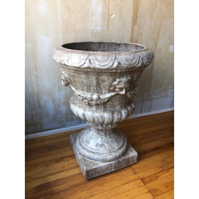 Large Italian Antique Glazed Urn- 36"h For Sale - Image 12 of 13
