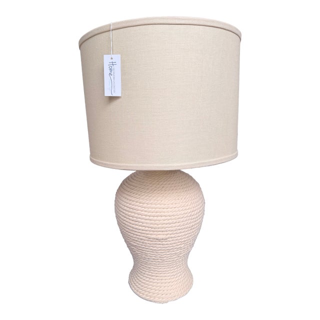 Jamie Young Cream Table Lamp For Sale