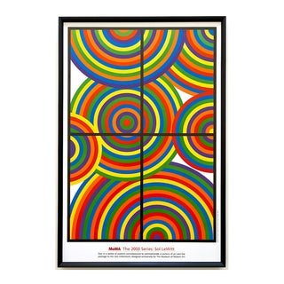 Sol LeWitt " Moma the 2000 Series " Lithograph Print Museum of Modern Art Framed Modernist Poster For Sale