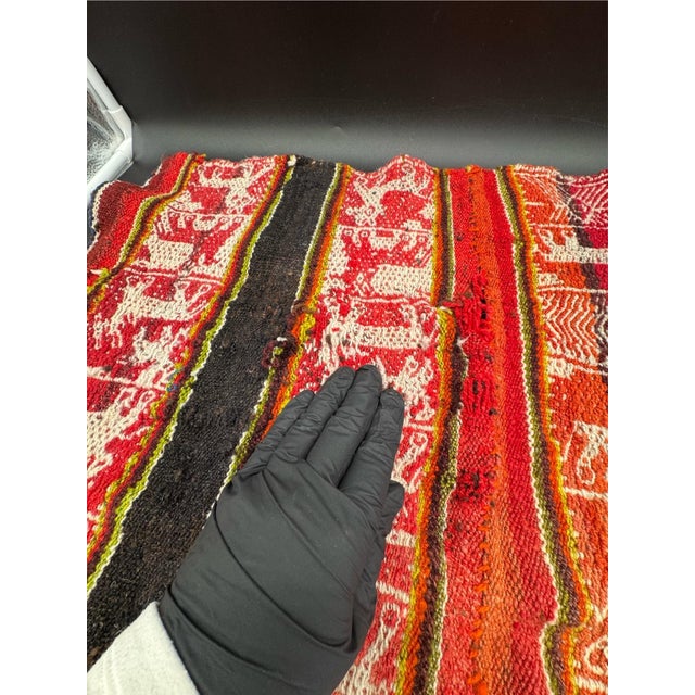Vintage Q’ero Mestana / Peruvian Aguayo Cloth For Sale - Image 12 of 15