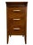 This mid-century modern three-drawer nightstand by Drexel features clean lines, warm wood tones, and the brand's signature...