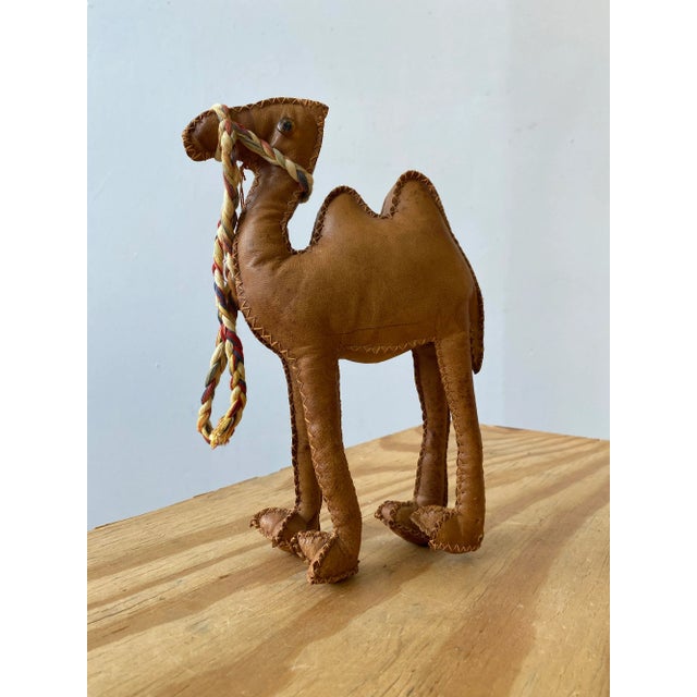 Vintage Hand-Stitched Leather Camel Soft Sculpture, Circa 1950s For Sale - Image 4 of 13