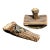 Rustic Victorian Hunting Trophy Antique Antler Desk Set Paperweight Blotter For Sale