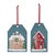 Celebrate the season with the Winter House Tag Ornament Set! These festive resin ornaments feature a charming snowy house...