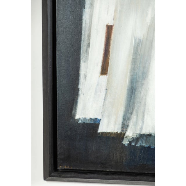 1950s Midcentury, Pierre Fichet Abstract Painting For Sale - Image 5 of 7