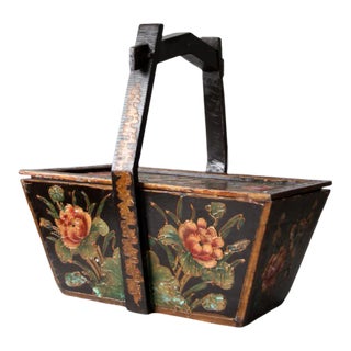 Antique Chinese Painted Box For Sale